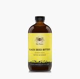 Gye Nyame detox bitters, frasco de 16 onzas con semilla negra y moringa, ideal para detox diario.