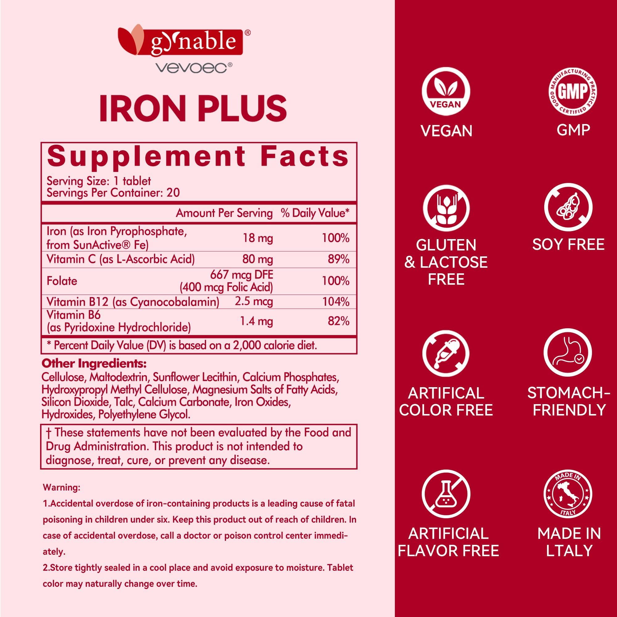 Gynable Iron Plus, uso diario para vida ocupada sin complicaciones