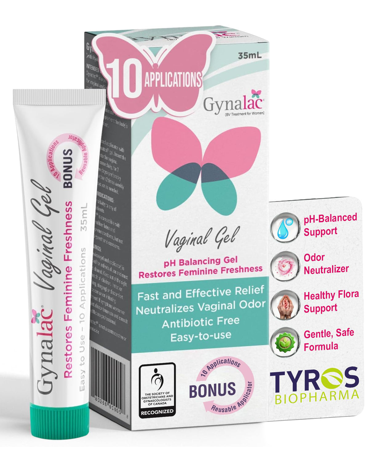Gynalac gel vaginal con enfoque olor neutralizante para mayor frescura diaria