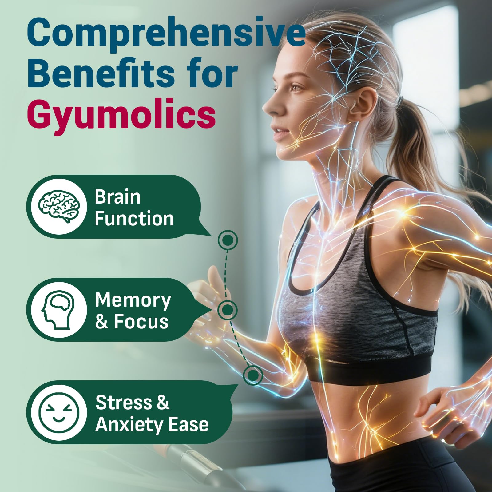 Gyumolics Taurina etiqueta clara facilita identificar ingredientes clave
