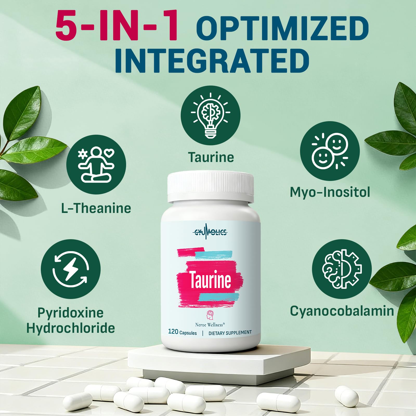 Gyumolics Taurina tubo compacto para llevar a cualquier lugar