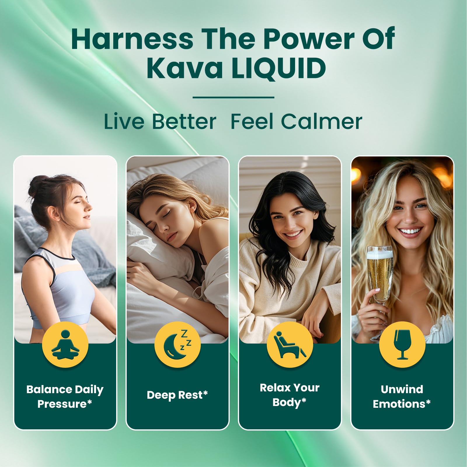 GZ HAOYUAN Kava Drops 60 ml: suplemento calmante para la noche.