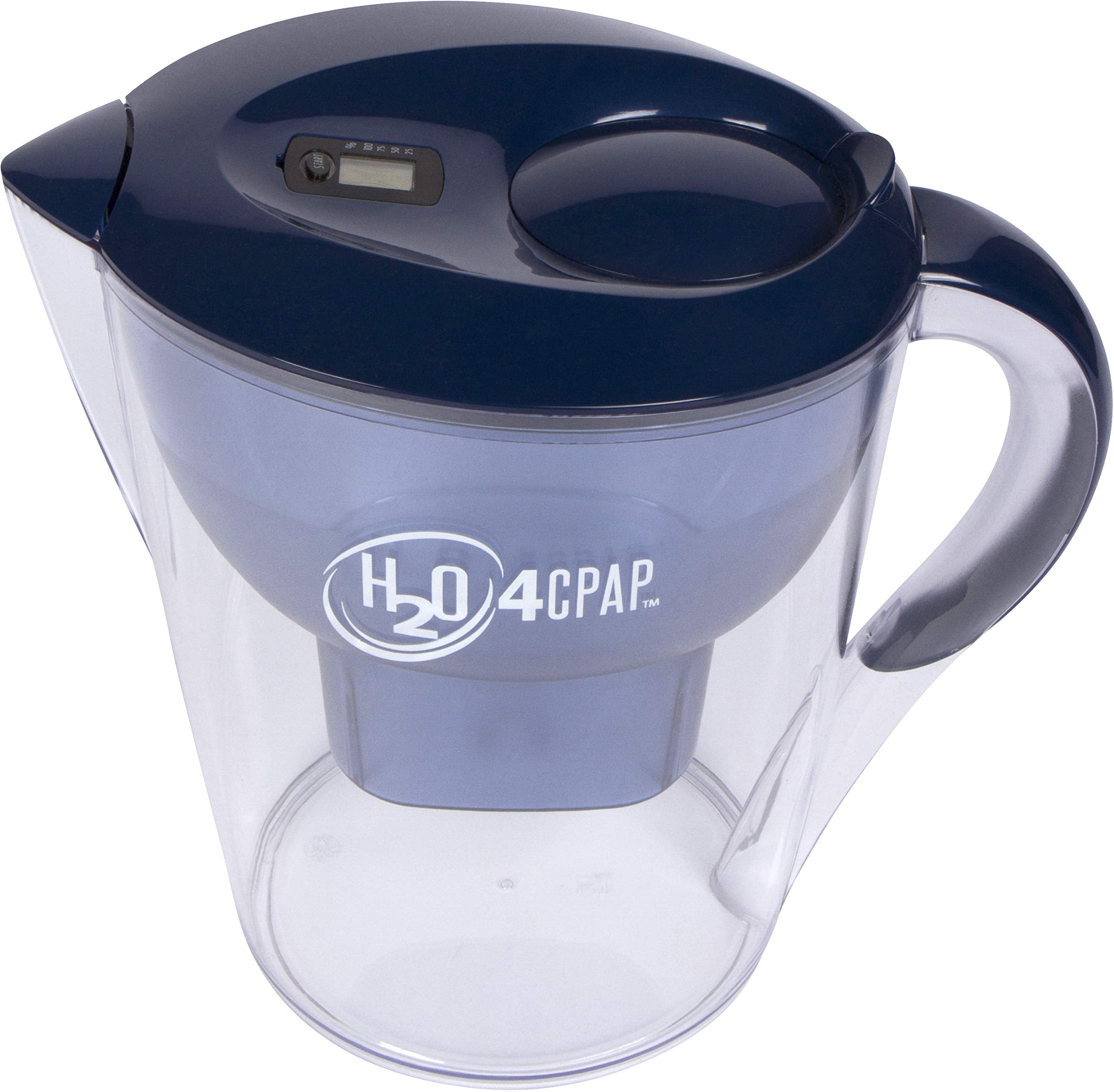 H2O 4 CPAP: cámara de humidificador limpia y sin calcio con agua destilada.