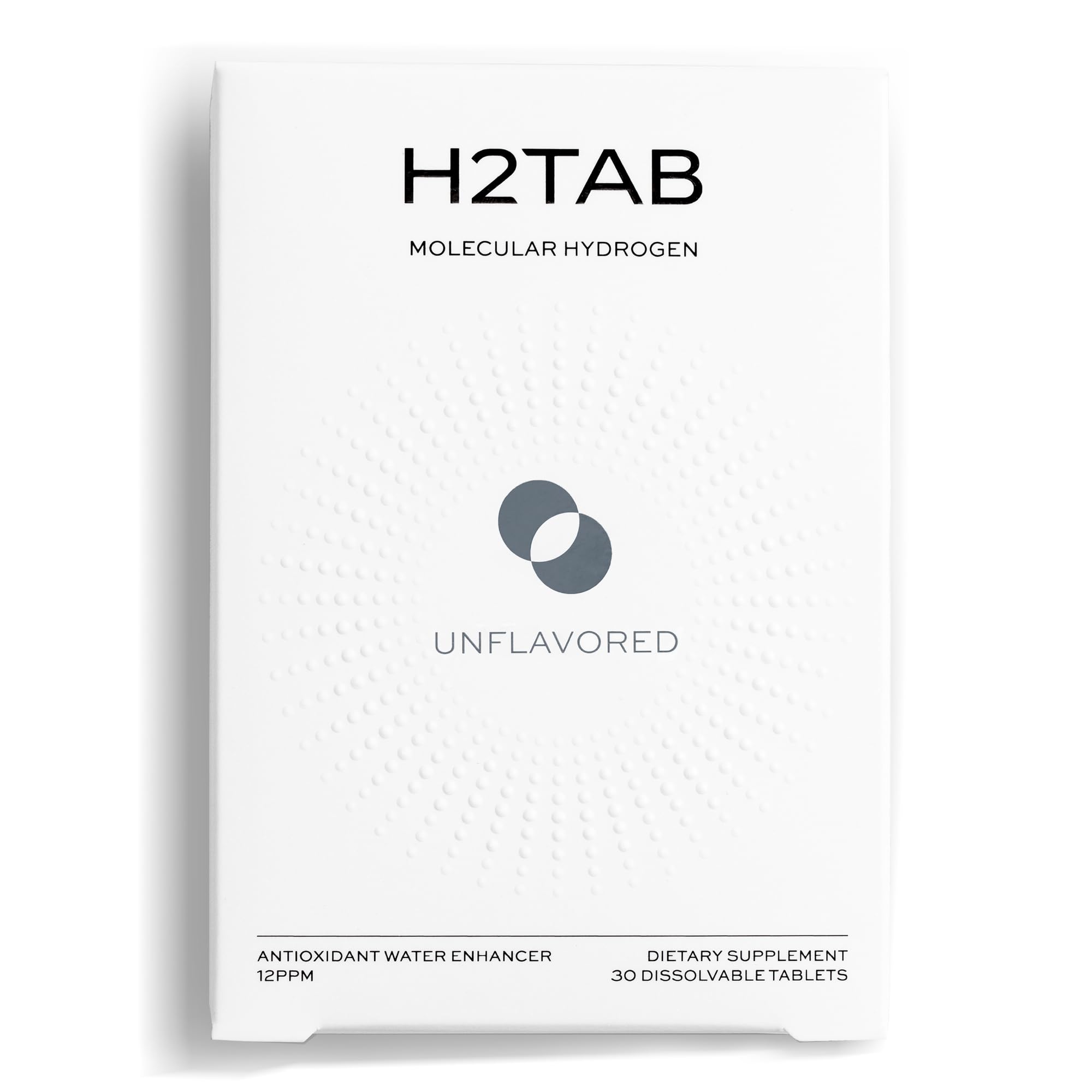 H2TAB tabletas hidrógeno 12ppm en envase para energía diaria