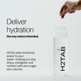 Uso diario: tableta H2TAB en agua para bebida rápida