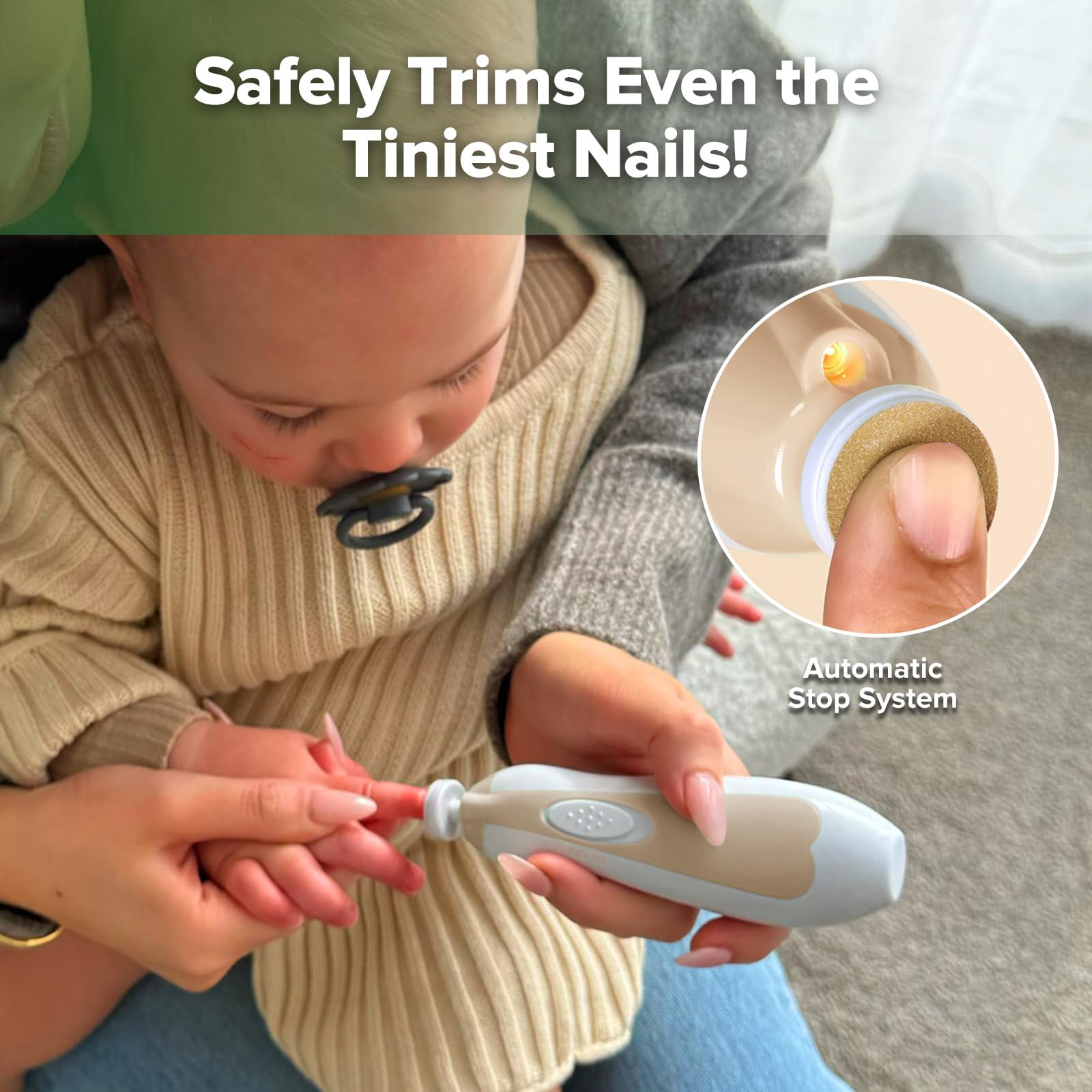 haakaa acorn cabezas intercambiables para uñas suaves y detalladas en toda la familia.
