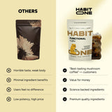 Habit One Café hongo cordyceps en taza: energía sostenida y enfoque claro