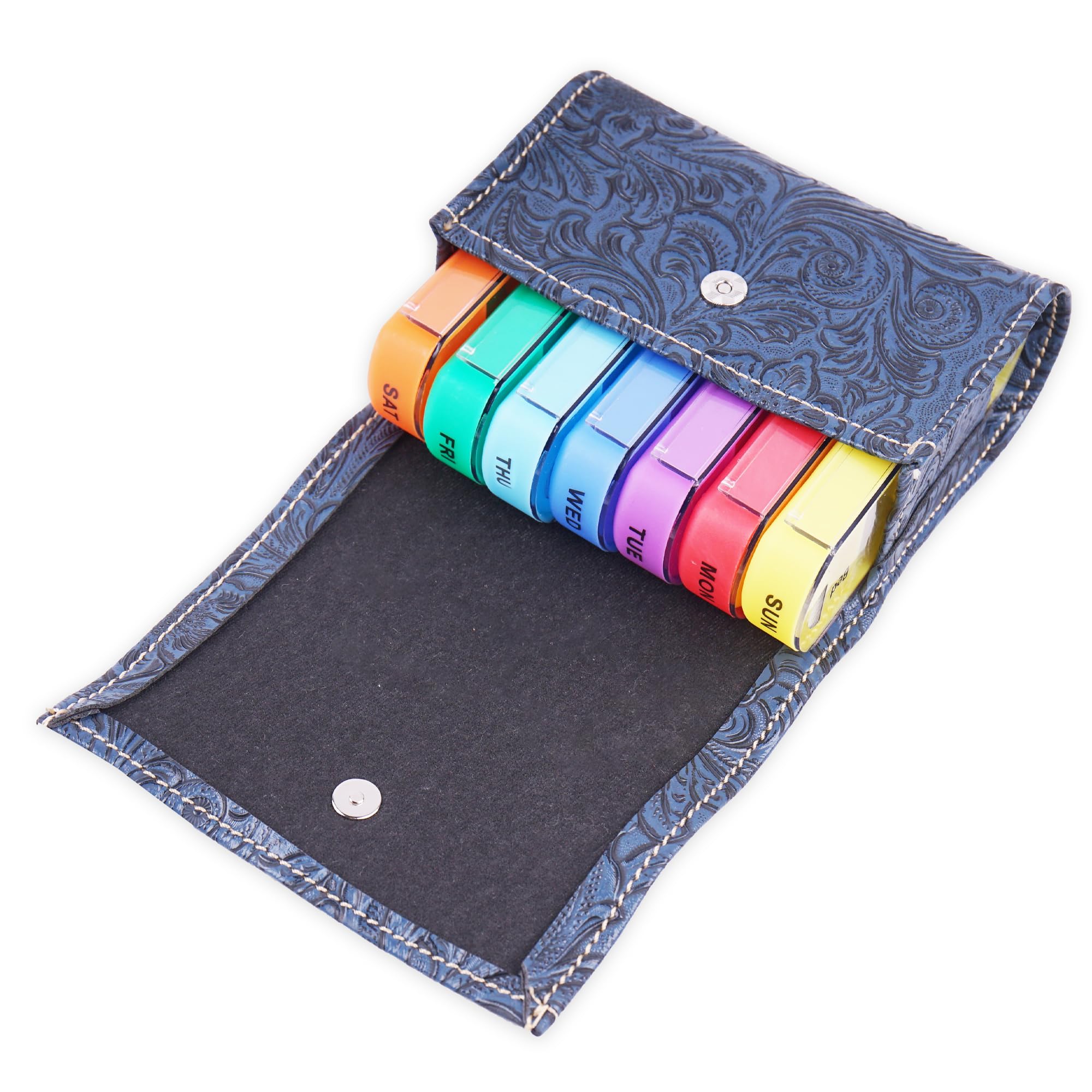 Estuche de cuero PU Haecsfl, ligero y portátil para viajar