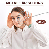 HaiFafafaing cuchara cerumen compacta, portátil para viaje.