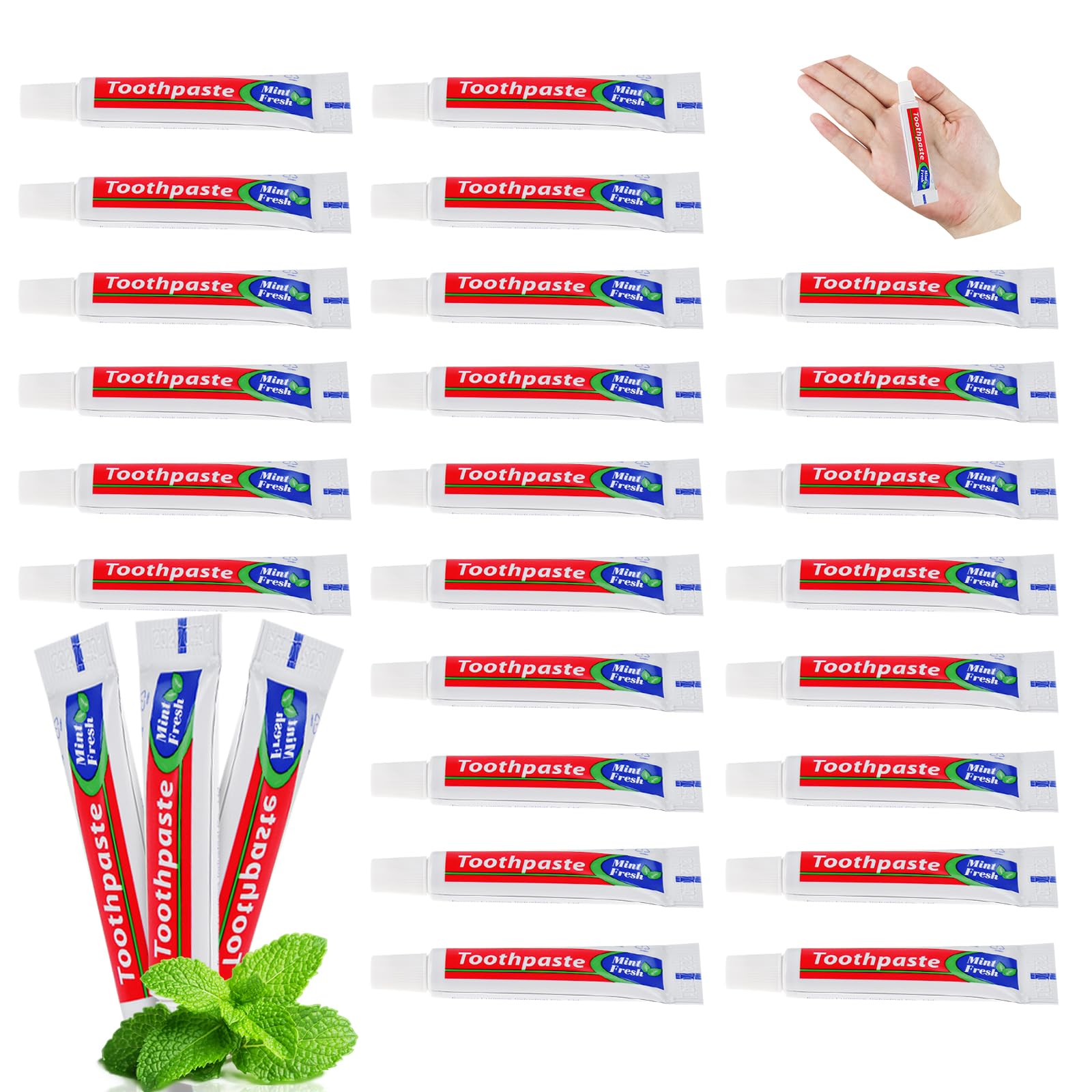 HAIFOTRVA tubos mini de pasta dental mentolada para viajes