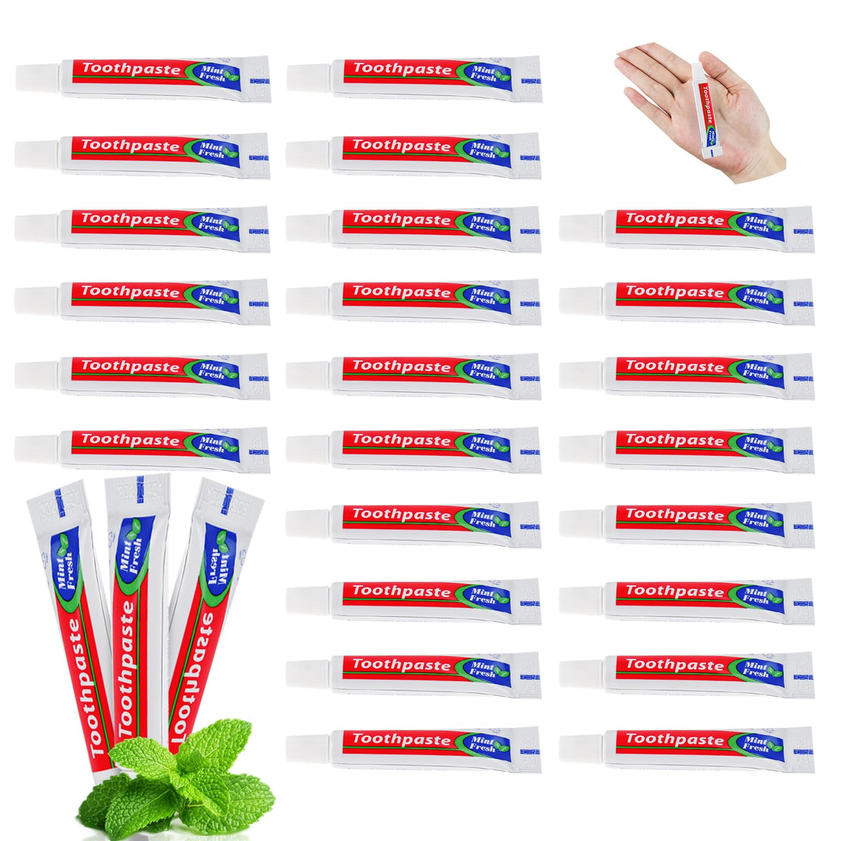 HAIFOTRVA tubos mini de pasta dental mentolada para viajes