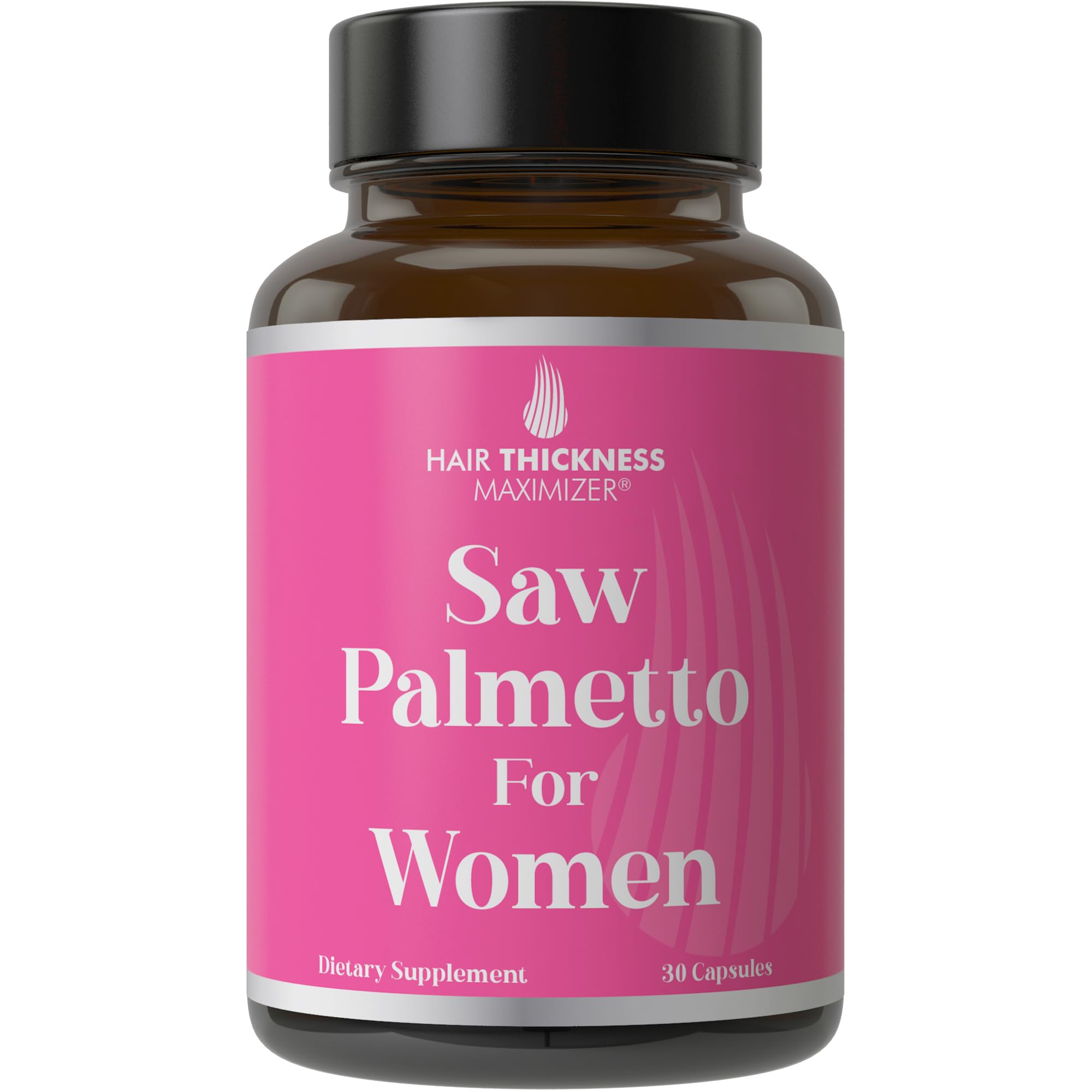 Hair Thickness Maximizer Saw Palmetto: botella para uso diario y cuidado capilar
