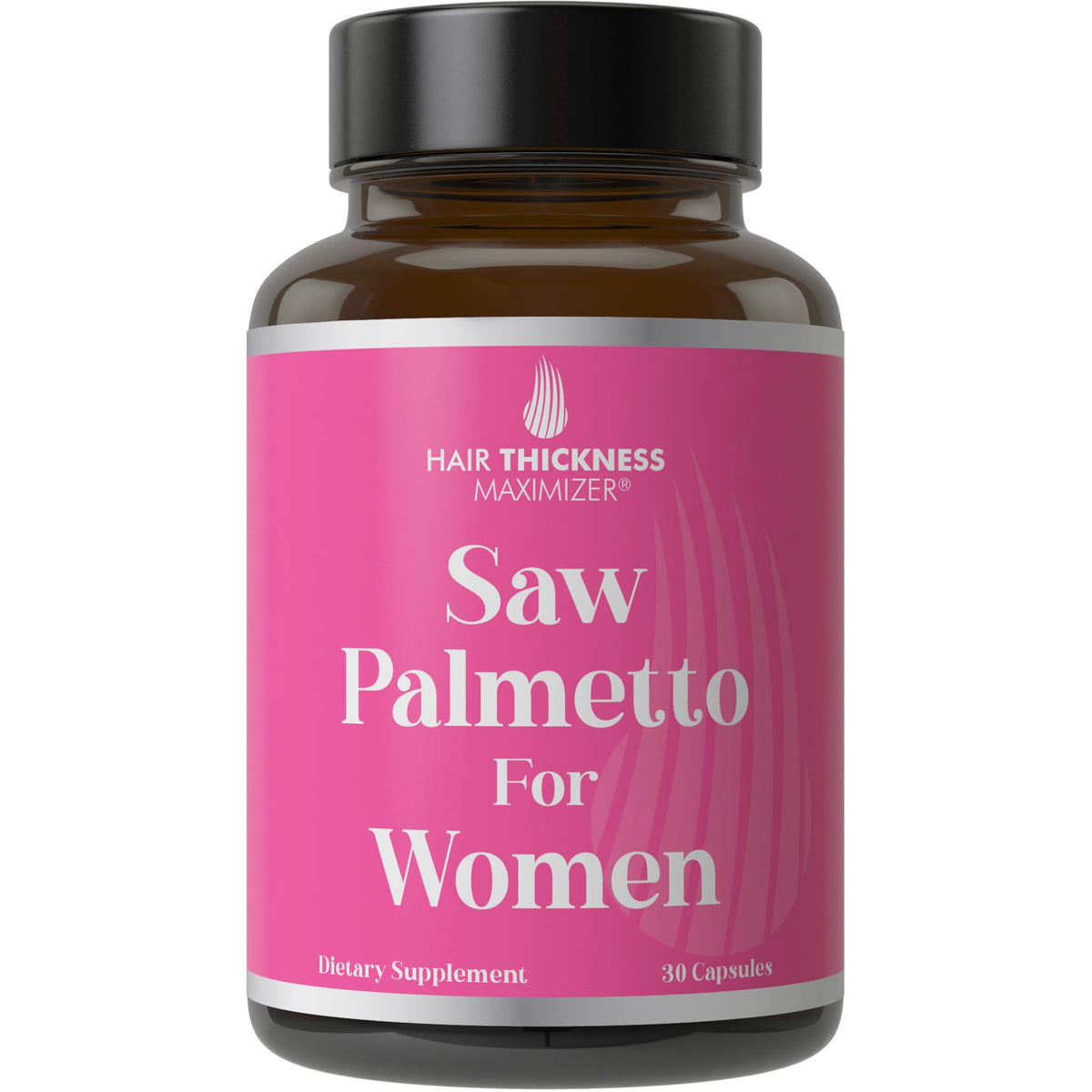 Hair Thickness Maximizer Saw Palmetto: botella para uso diario y cuidado capilar