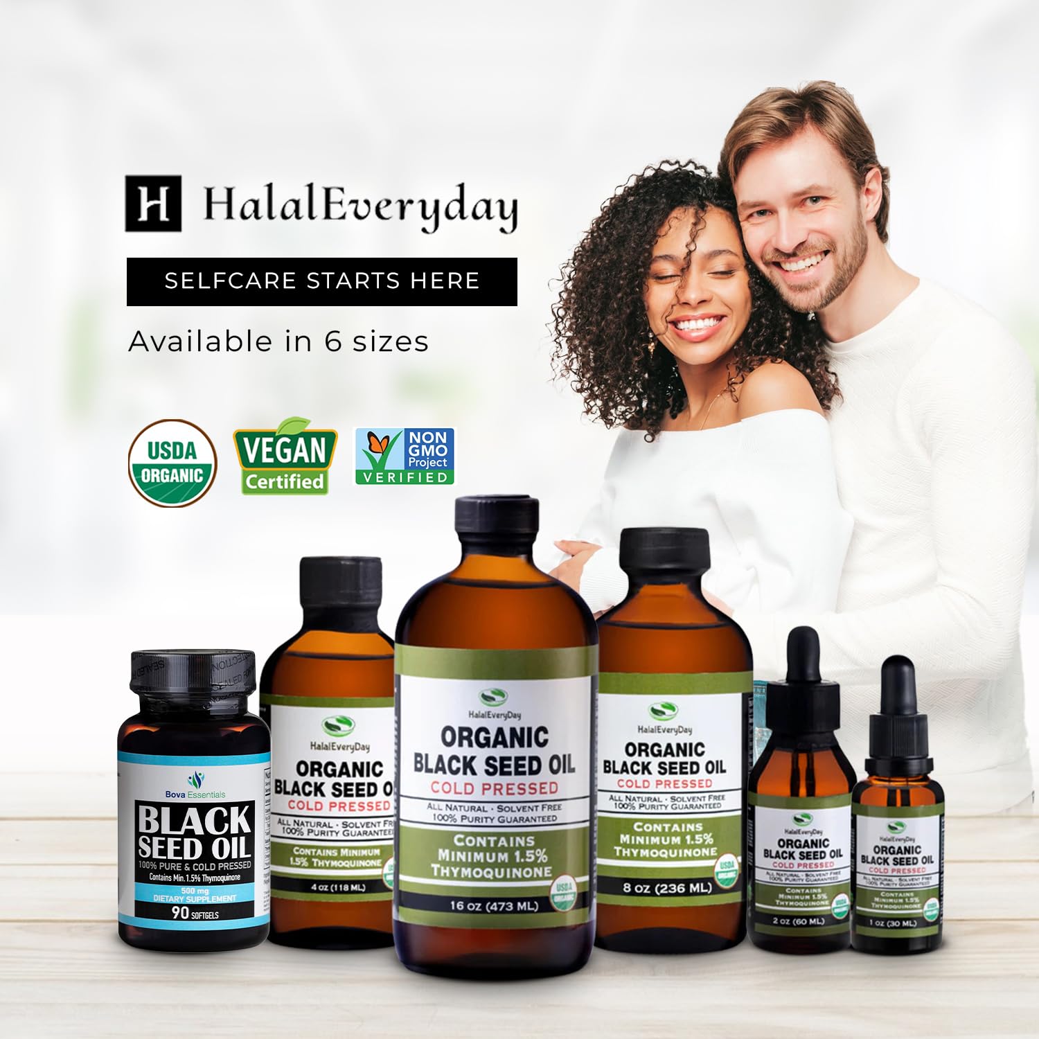 HalalEveryDay rutina diaria, uso versátil para piel y cabello.