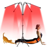 Halbeira lampara luz roja 660nm y 850nm con soporte estable para uso en casa