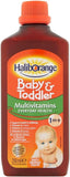 Haliborange dosis 9 vitaminas 250ml, botella con guía de uso suave para niños