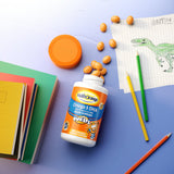 Haliborange Kids Omega-3 en estante, envase práctico para niños.