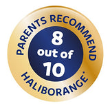 Haliborange Kids Omega-3, primer plano de vitaminas A, C, D y E.