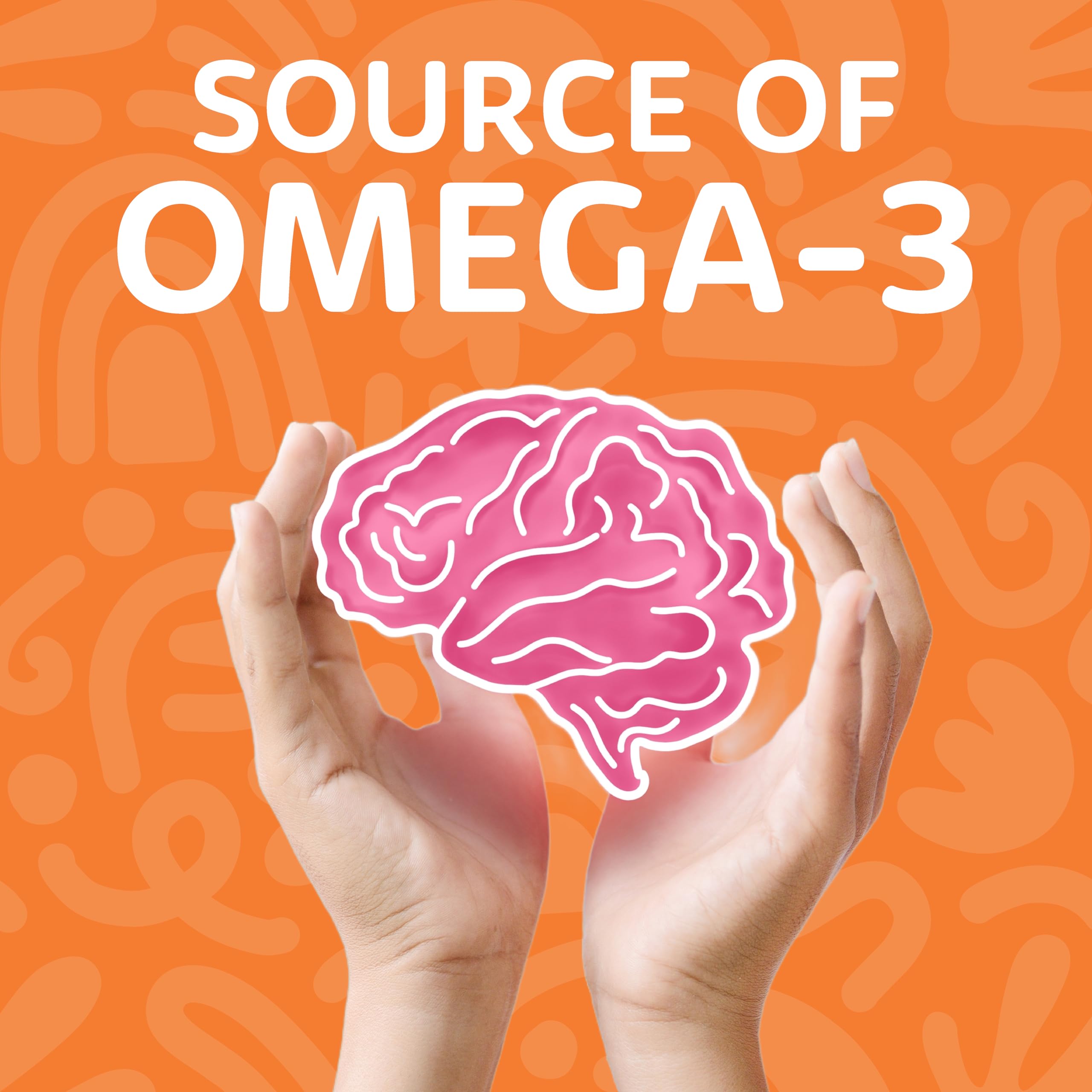Haliborange multivitaminas y Omega-3, presentación en caja, fácil de ubicar