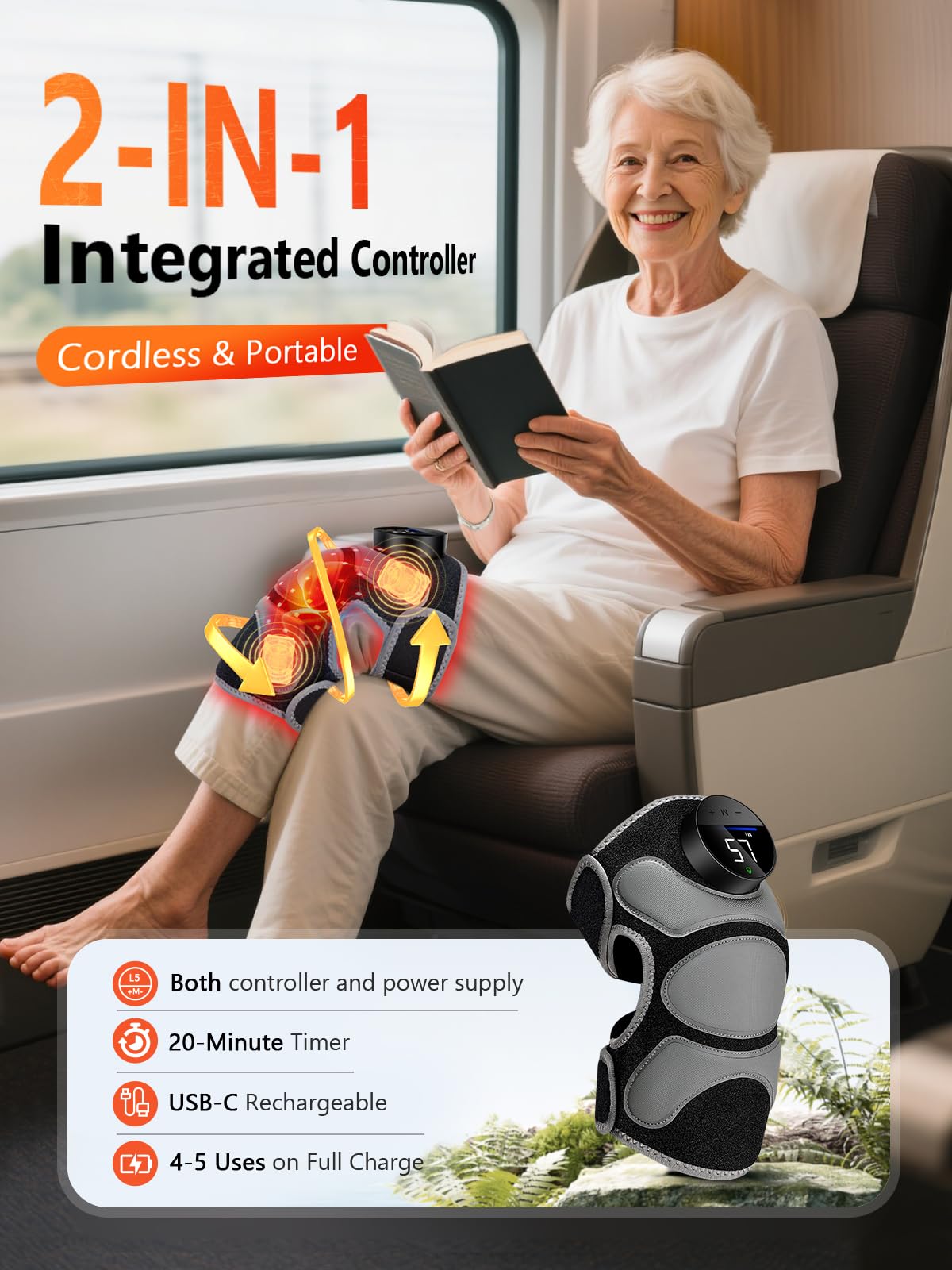 HALIDODO control inalambrico con pantalla grande para ajustar sesiones facilmente.