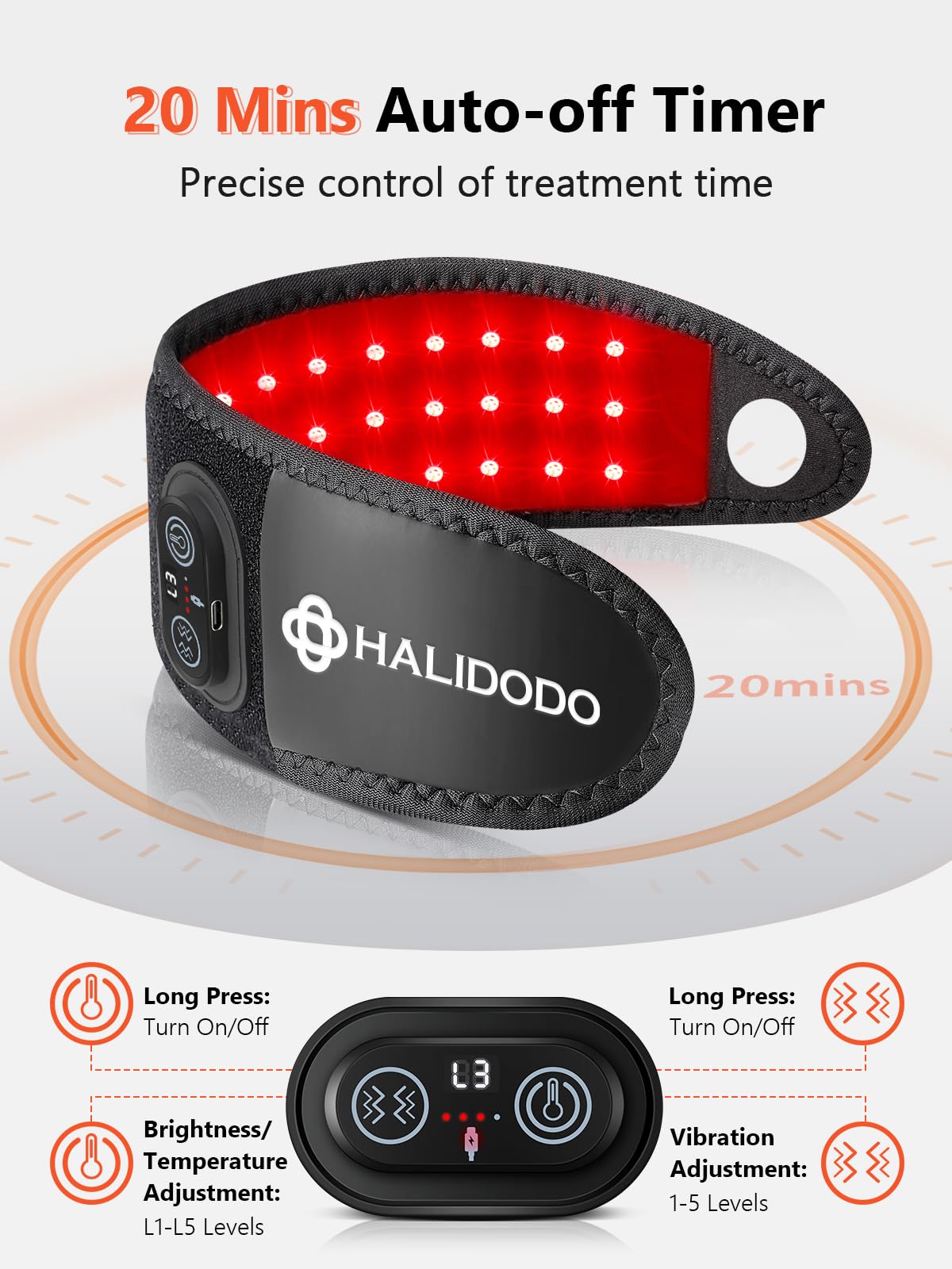 HALIDODO: temporizadores de 10/20/30 minutos para sesiones cortas.
