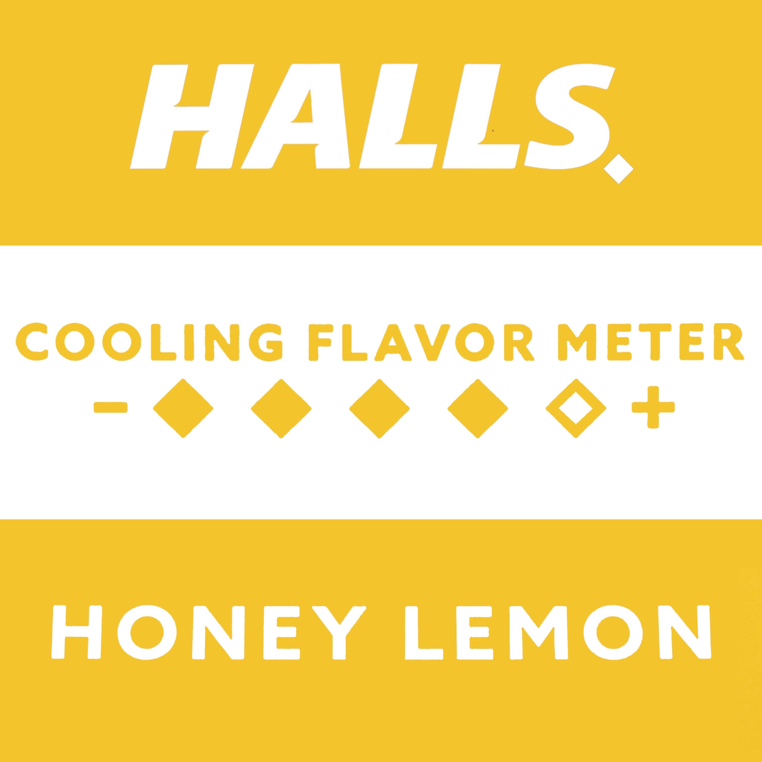 Halls sin colorantes sintéticos, sabor miel-limón