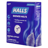Pastilla Halls mentho-eucalipto, uso fácil bajo la ducha.