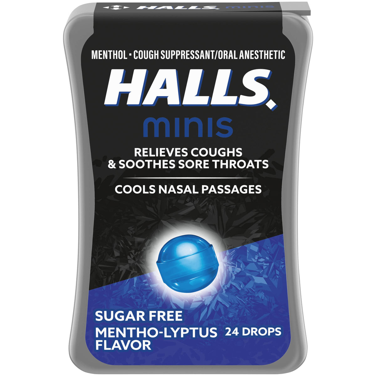 HALLS Minis Mentho-Lyptus en pack portátil para alivio discreto de la tos