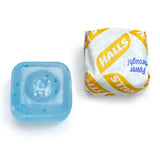 Pastillas HALLS Mentho-Lyptus con dosis de mentol por pieza.