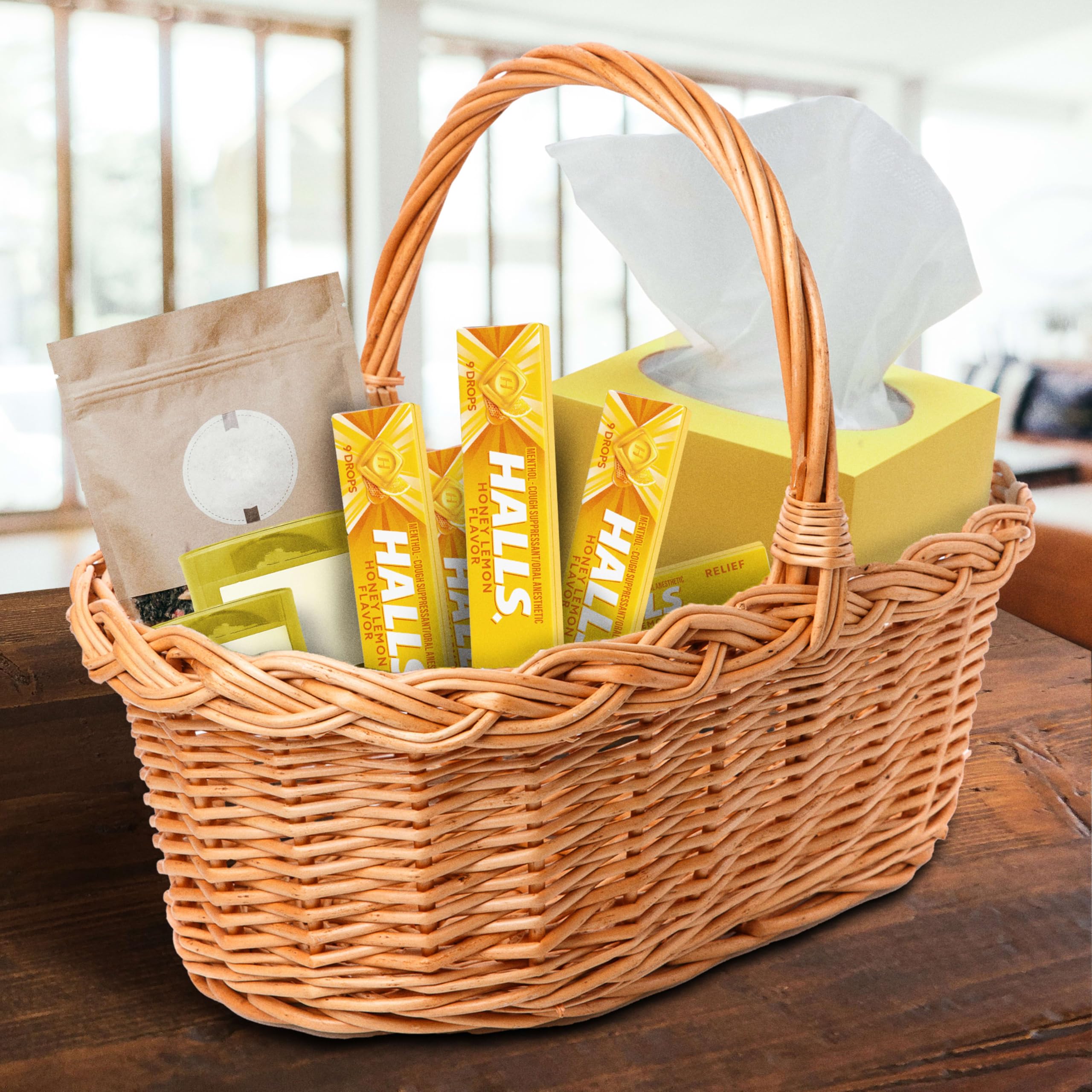 Detalle del sabor en la pastilla de HALLS para resaltar el sabor.