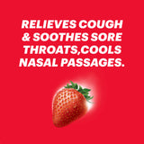 HALLS Relief fresa aroma suave durante uso.