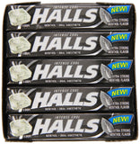 Pastillas HALLS Relief Max mentol en escritorio para uso diario.