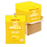HALLS Relief miel limón en empaque para llevar
