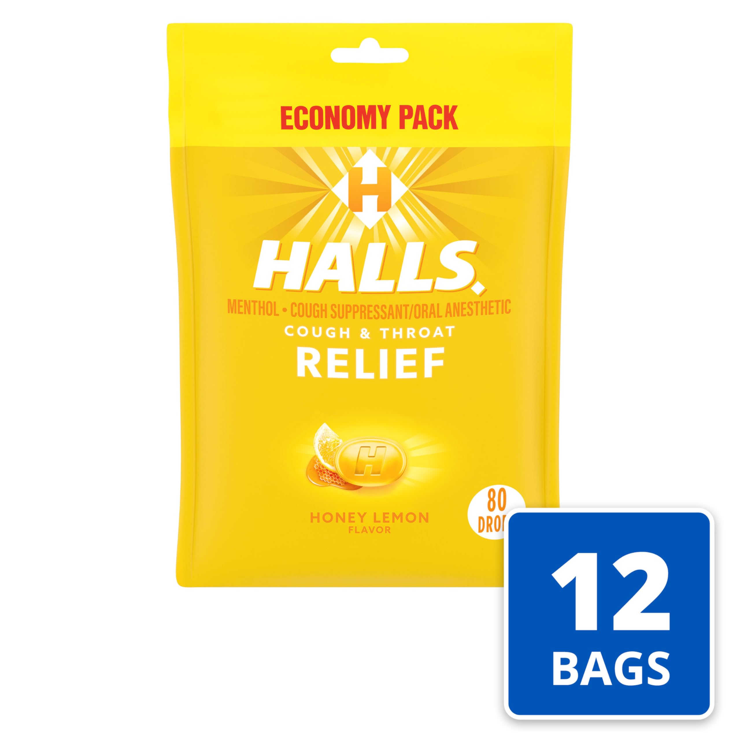 Pastillas HALLS Relief miel limón envueltas para llevar