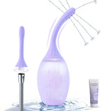 Halory enema bulbo anal con boquilla flexible para limpieza suave y cómoda