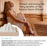 HALSA difusor pasivo, difusión natural sin electricidad, ideal para saunas.