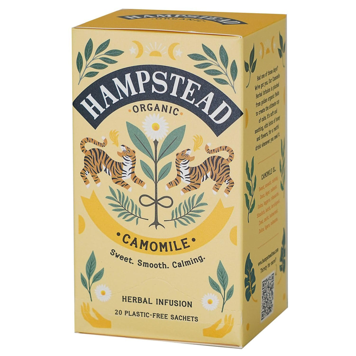Té Hampstead Manzanilla, bolsita de infusión, momento relajante de la tarde.