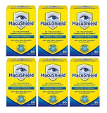 Empaque de 6 frascos de Macushield para suministro prolongado.
