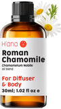 Aceite H'ana Roman Chamomile en botella, ideal para relajación diaria.