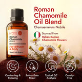 Sesión de aromaterapia con H'ana Roman Chamomile, facilita un momento de serenidad.