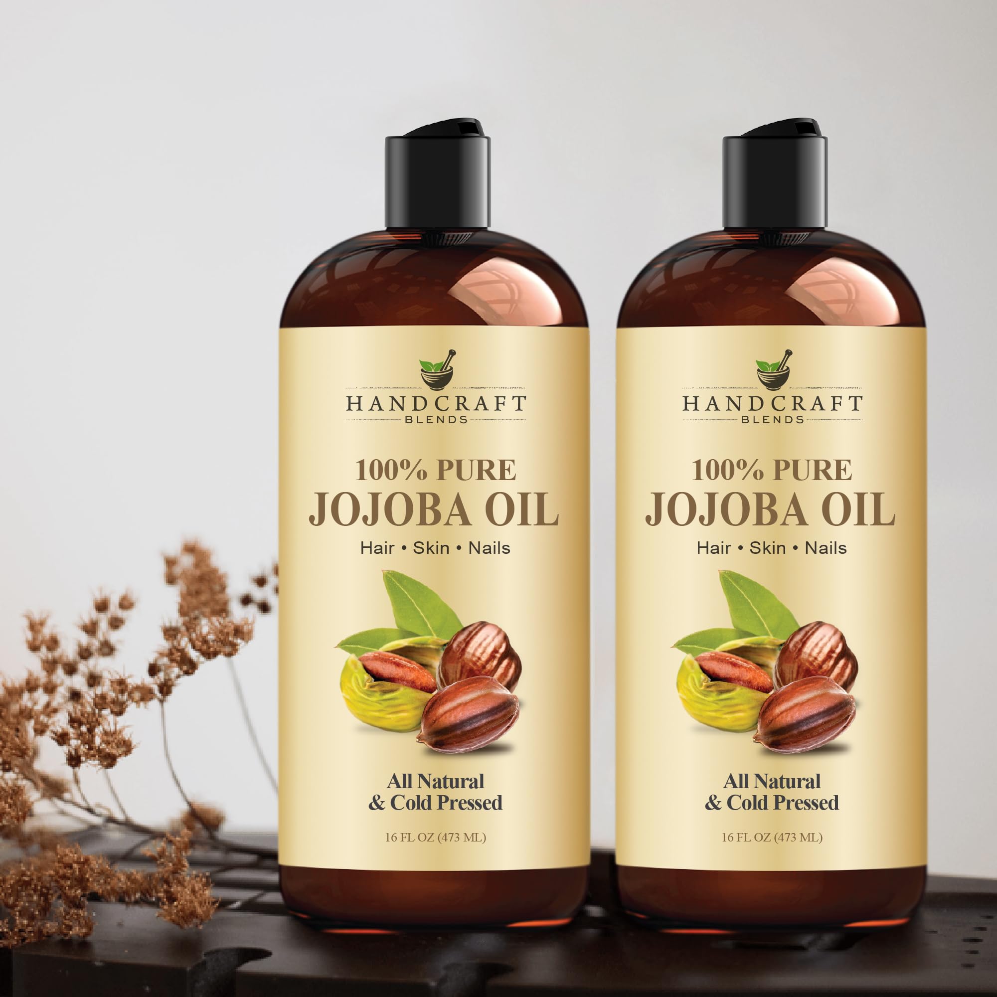 Handcraft Blends Aceite de Jojoba: prensado en frío para rituales de belleza suaves.