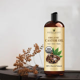 Handcraft Blends Aceite de Ricino Orgánico 8 onzas uso multiusos
