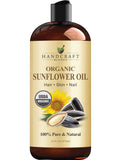 Handcraft Blends Aceite de girasol prensado en frío, frasco, hidratante para piel