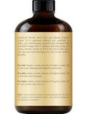Aceite de ricino para pestañas y cejas con beneficios acondicionadores.