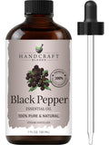 Handcraft Blends aceite pimienta negra en botella ámbar para aromaterapia relajante