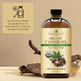 Handcraft Blends Aceite de ricino, prensado en frío, sin hexano