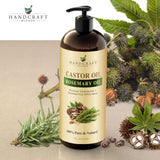 Handcraft Blends Aceite de Ricino con Romero para hidratación de piel.