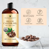 Handcraft Blends aplicación fácil de aceite de ricino con la envoltura