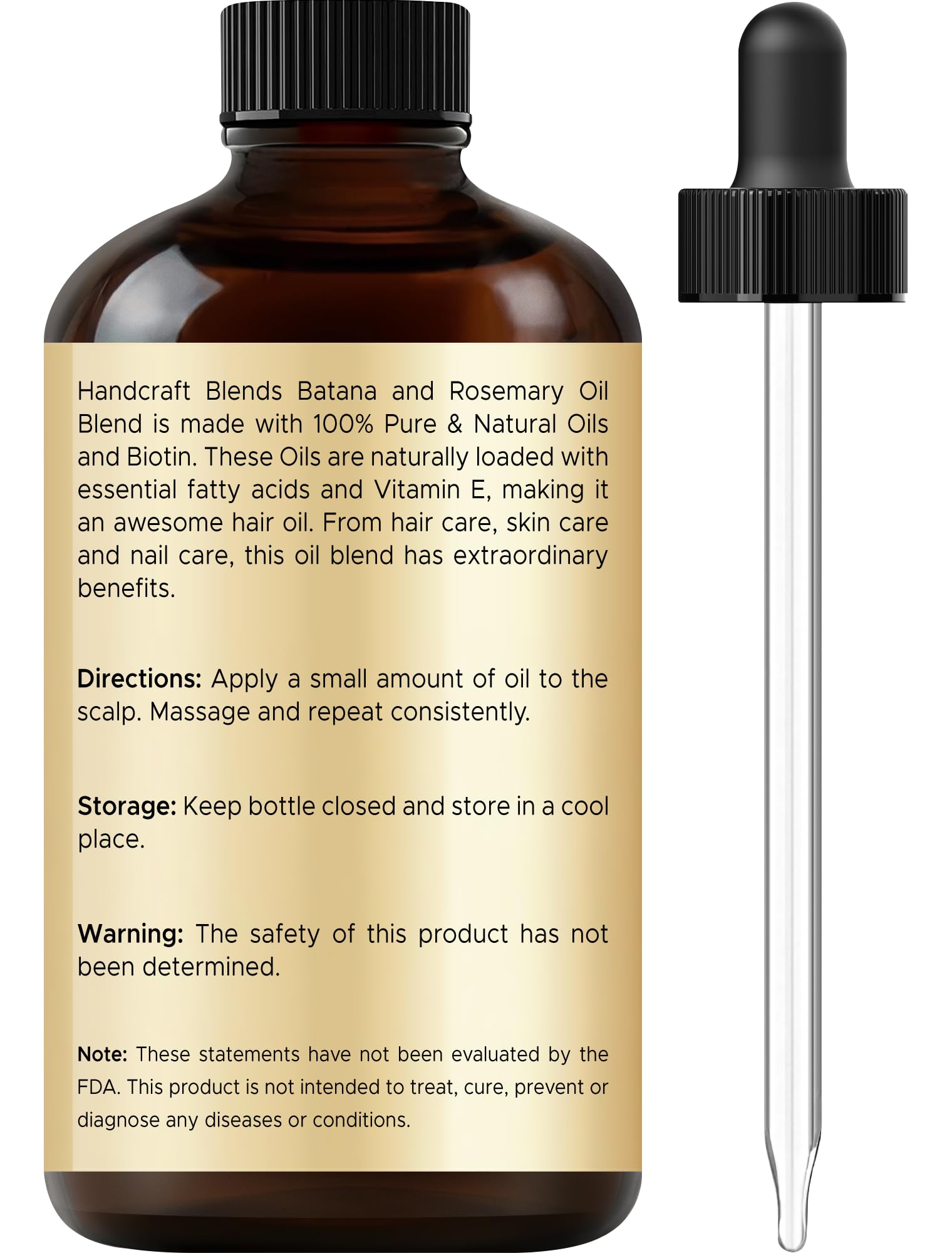 Aplicación con cuentagotas de Handcraft Blends Batana Romero para distribuir aceite