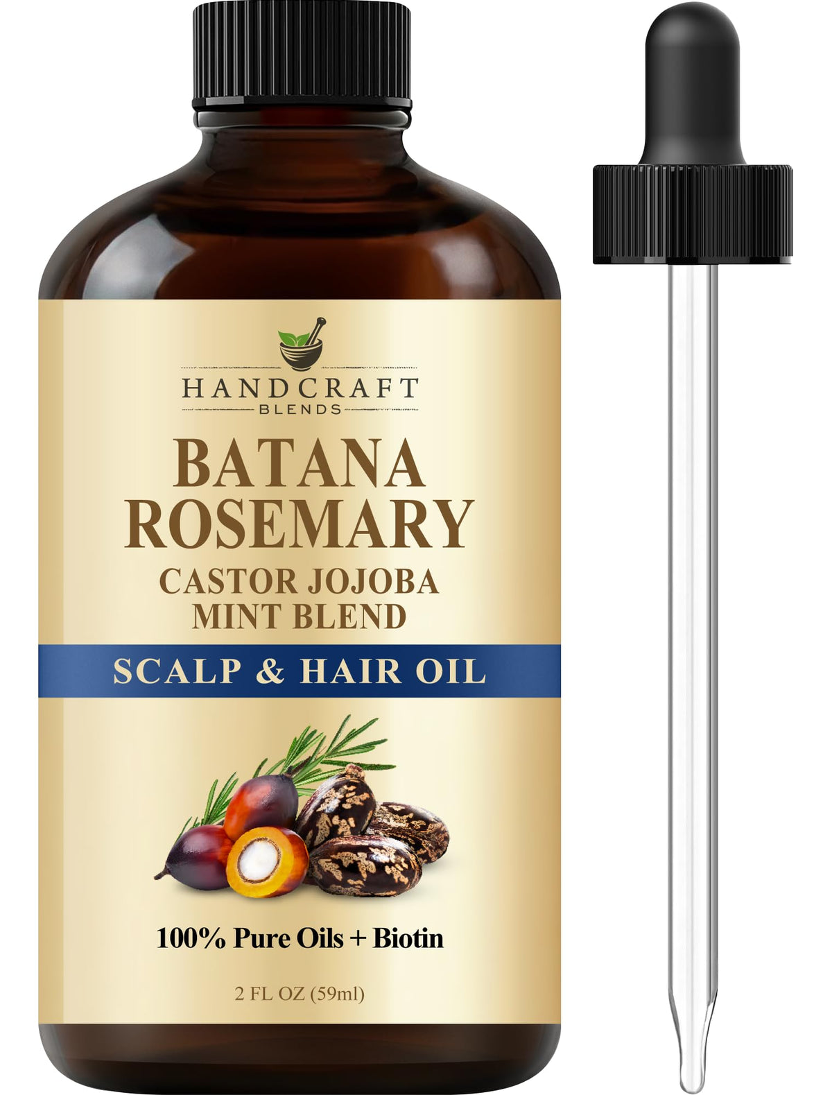Handcraft Blends Batana Romero: botella 60 ml para cuidado capilar